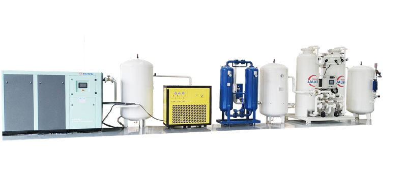 Generador de nitrógeno industrial PSA, silencioso, eficiente, con caudal estable, 150Nm3/hr, 99,9%