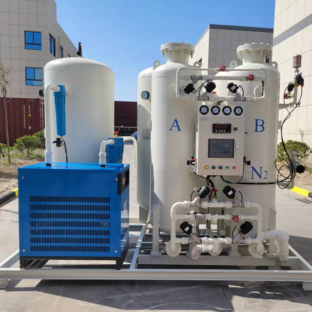 Generador de nitrógeno PSA de alta eficiencia para la industria de impresión 3D, proceso de purga de nitrógeno puro al 98%, 30Nm3/hr